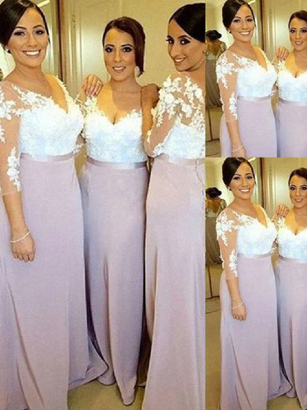 Overstock Sale Long Bridesmaid Dresses Sheath/Column 3/4-Length Sexy Bridesmaid Dresses JKB029 Overstock Sale Long Bridesmaid Dresses Sheath/Column 3/4-Length Sexy Bridesmaid Dresses JKB029