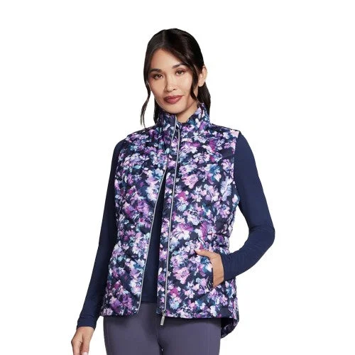 Price Slash cozy fleece coatSkechers Womens/Ladies Go Shield Misty Floral Gilet