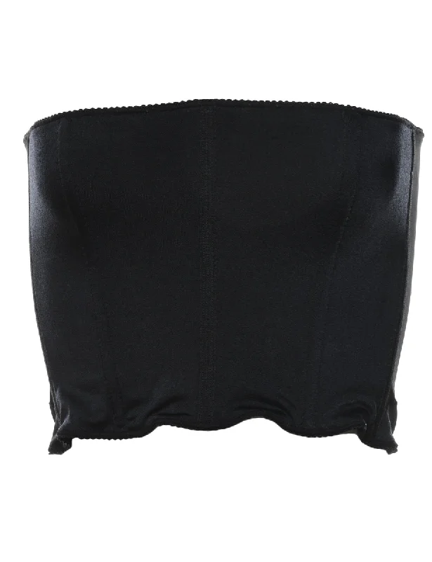 leather style jacketBlack Bandeau Style Corset - XS