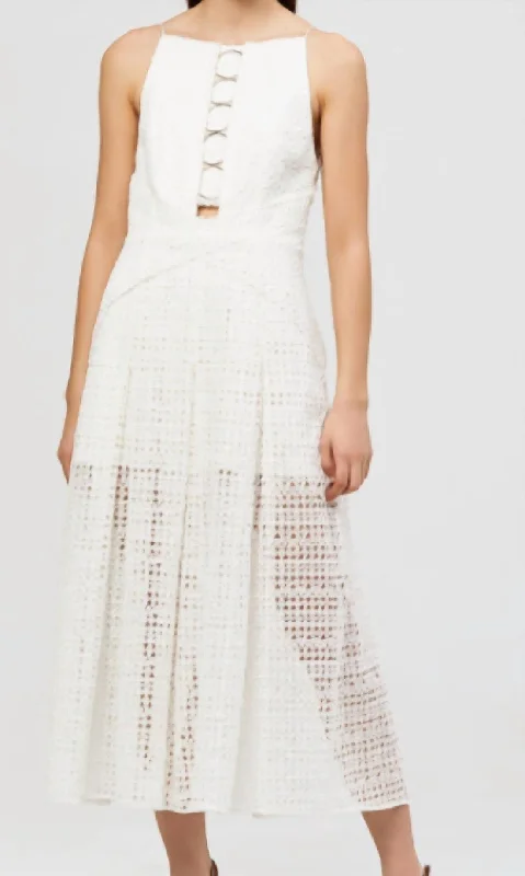 chic slip dressEden Dress In Ivory