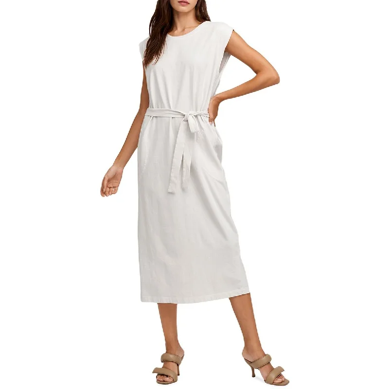 flowy dressVELVET BY GRAHAM & SPENCER Womens Ribbed Knit Calf Midi Dress