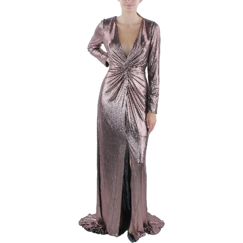 casual summer dressRene Ruiz Collection Womens Metallic Maxi Evening Dress