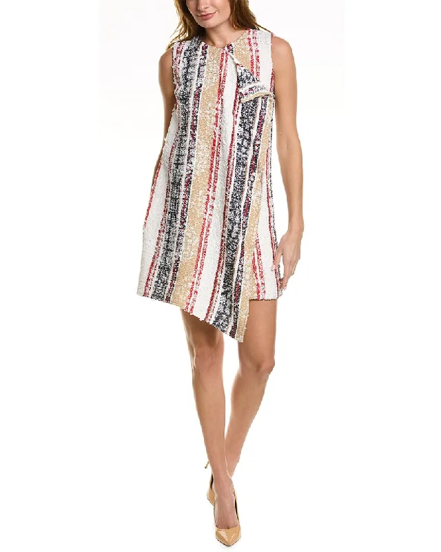 Huge Discounts luxury dressOscar de la Renta Tweed Silk-Lined Sheath Dress