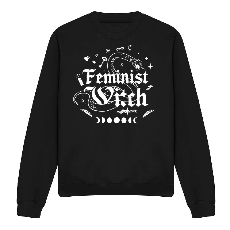 YEAR-End Clearance premium athletic sweatshirtFeminist Witch Halloween Feminist Sweatshirt