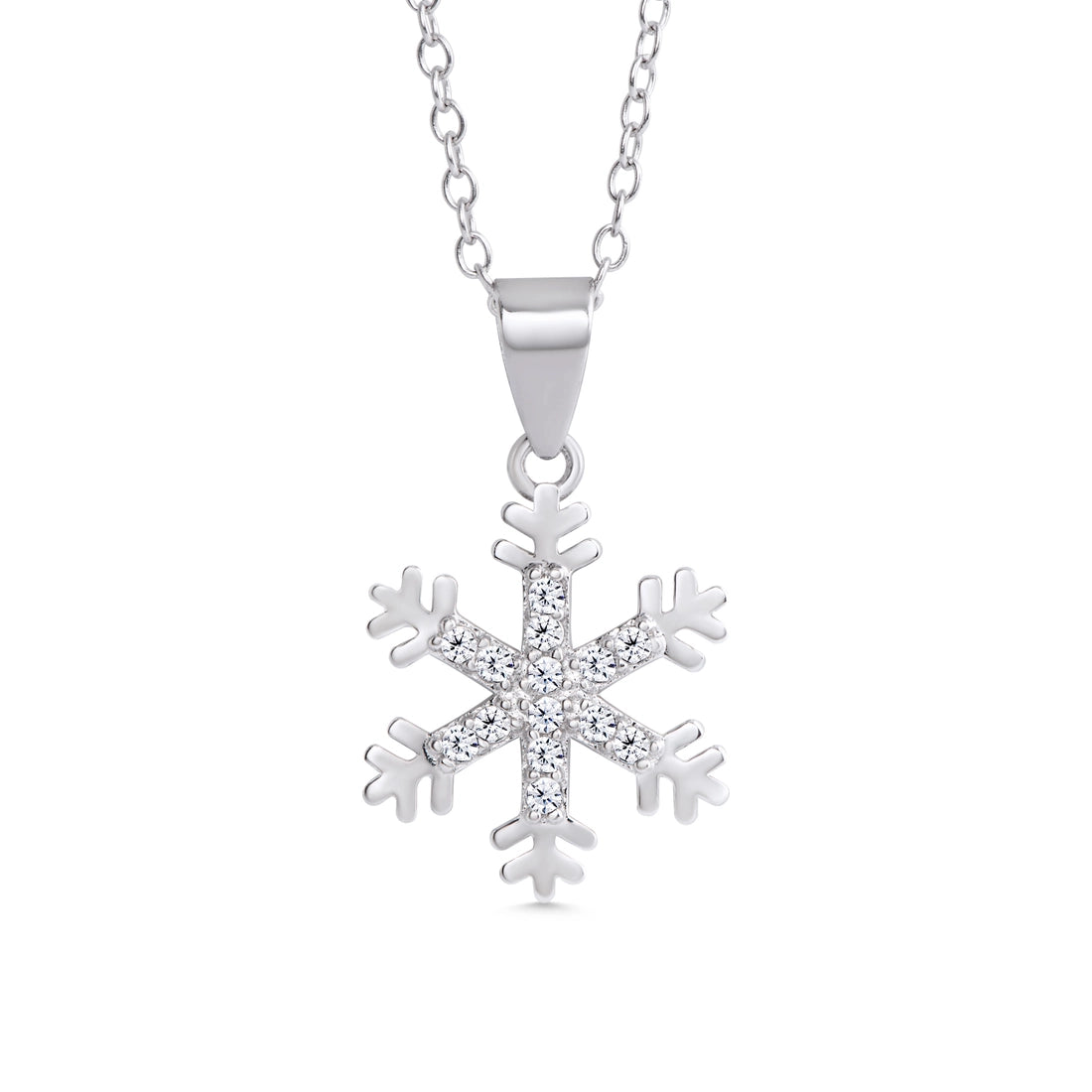 wool dressLily Nily Pave CZ Snowflake Necklace