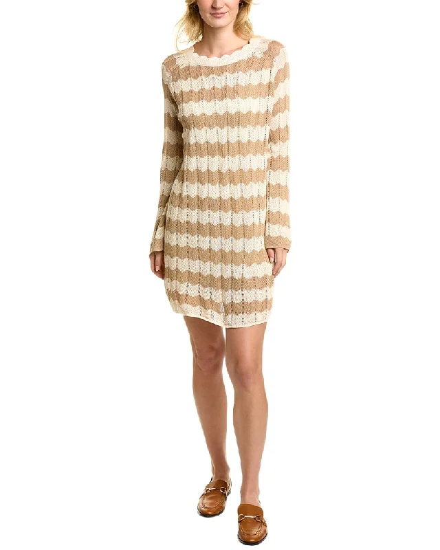 sleek dressANNA KAY Chevron Sweaterdress