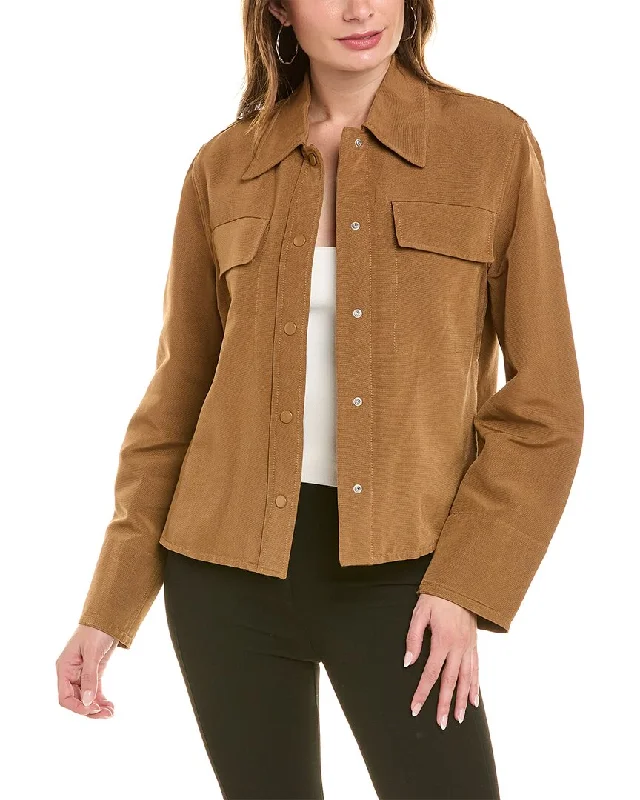 chic jacketVince Textured Shirt Jacket