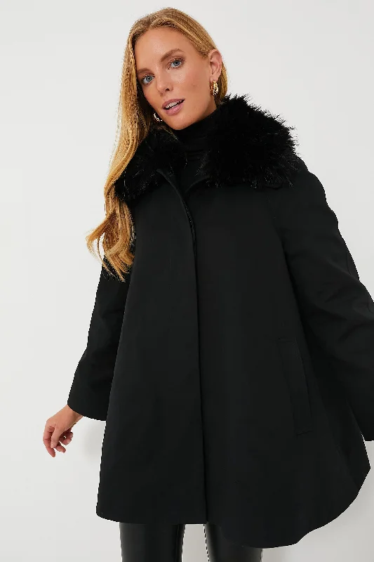 outdoor adventure jacketFur Collar Cecile Swing Cape