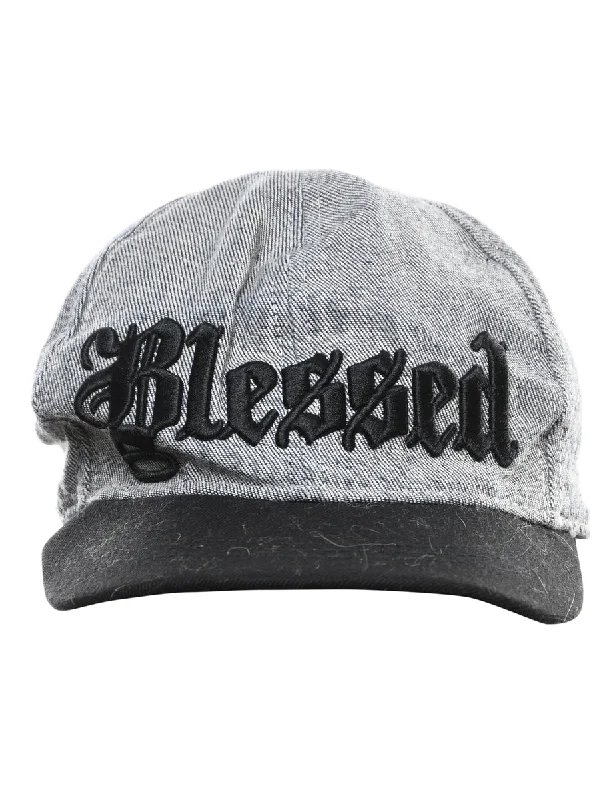 Super Deal casual coatGrey Blessed Embroidery Cap - XS