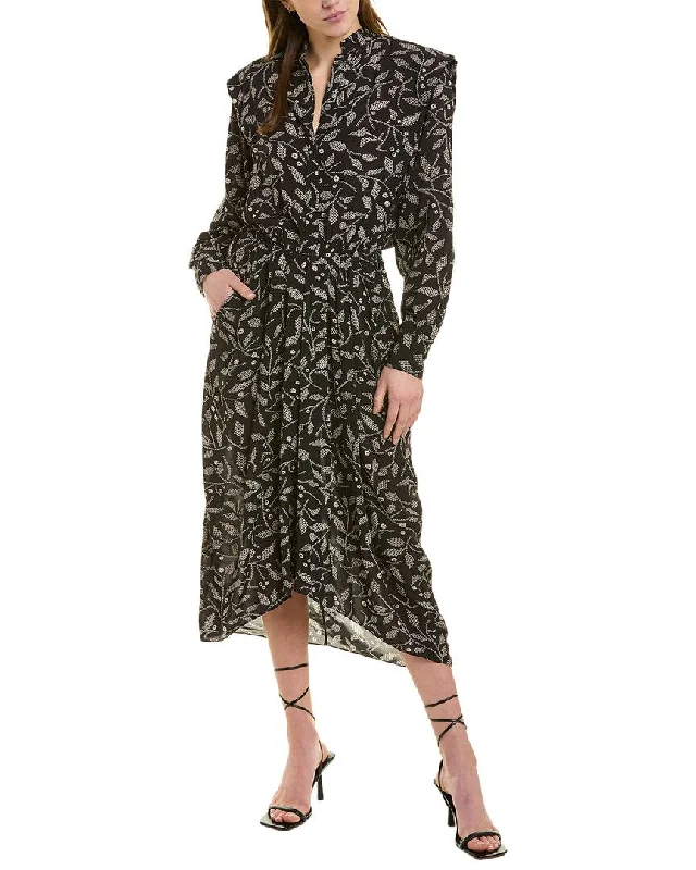 Don't Wait elegant shift dressIsabel Marant Etoile Midi Shirtdress