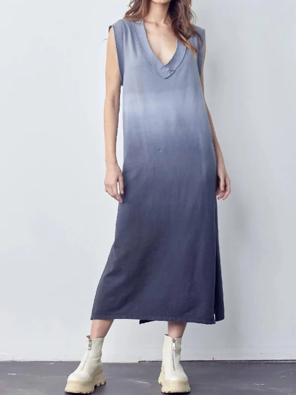 Blowout Deals vintage-inspired dressSleeveless Knit Midi Dress in Dark Teal
