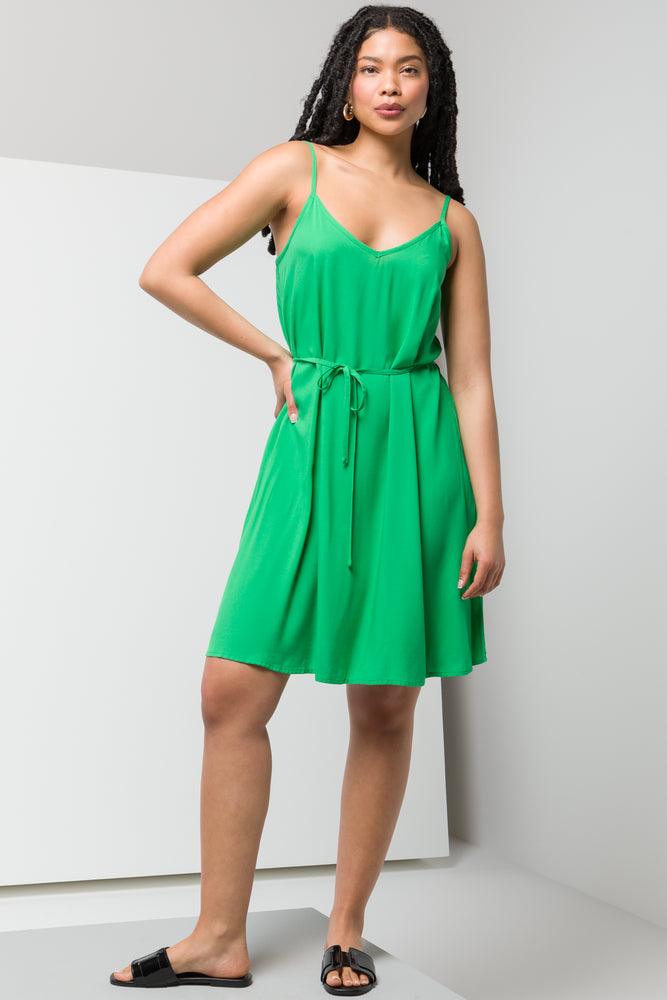 Deal Explosion trendy dressBelted Strappy Dress Bright Green