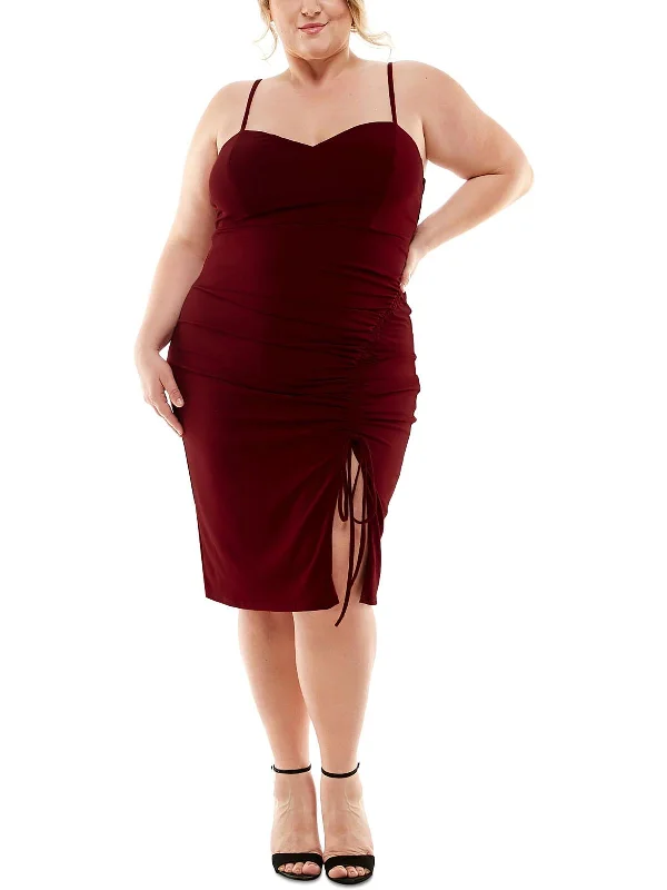 Today’s Deal relaxed fit dressPlus Womens Gathered Mini Cocktail and Party Dress