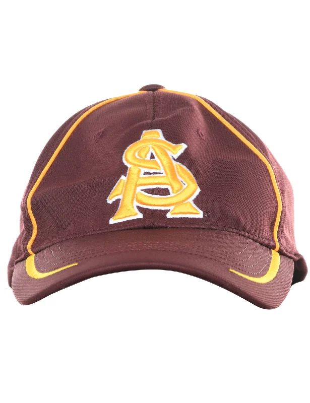 Overstock minimalist jacketMaroon Embroided Cap - XS