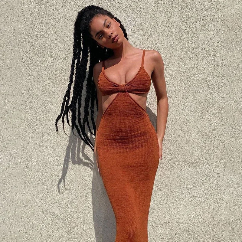 Limited Availability lace dressCleo Spaghetti Strap Sexy Backless Maxi Dress