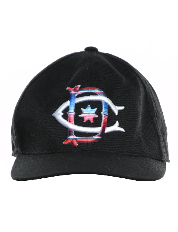 Crazy Deals cozy coatBlack Embroidered Sporty Cap - XS