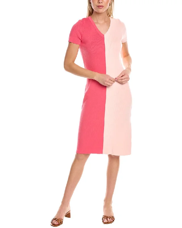 Amazing Deals casual slip dressAnne Klein Half Rib Sweaterdress