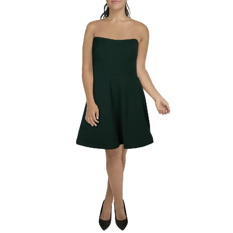 A-line dressB. Darlin Womens Plus Strapless Above Knee Cocktail And Party Dress