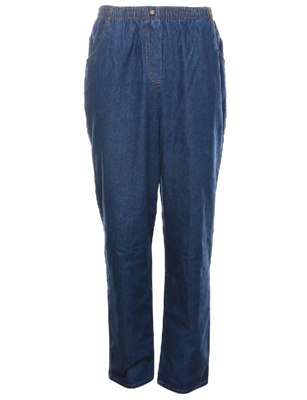 Clearance Event stylish coatHigh Waist Dark Wash Denim Trousers - W28 L30