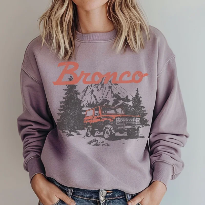 Today’s Deal performance workout sweatshirtWinter Bronco Plush Crewneck