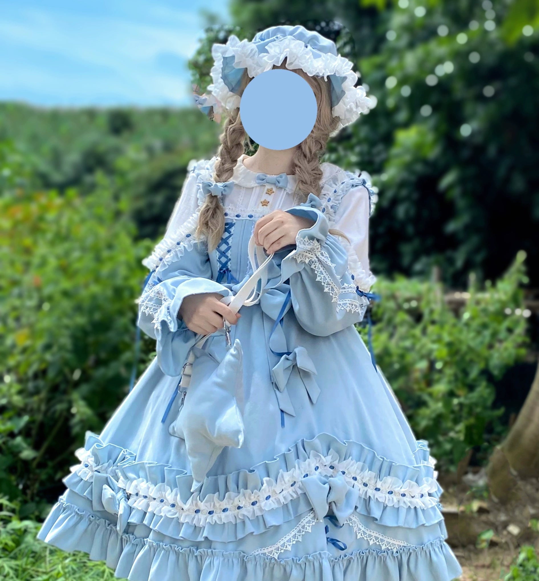 YEAR-End Sale lace dress(BFM)Aurora Kiss~Daily Lolita OP Long Sleeve Winter Dress