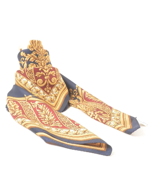 Act Fast wool coatLeafy Print Head Scarf - L