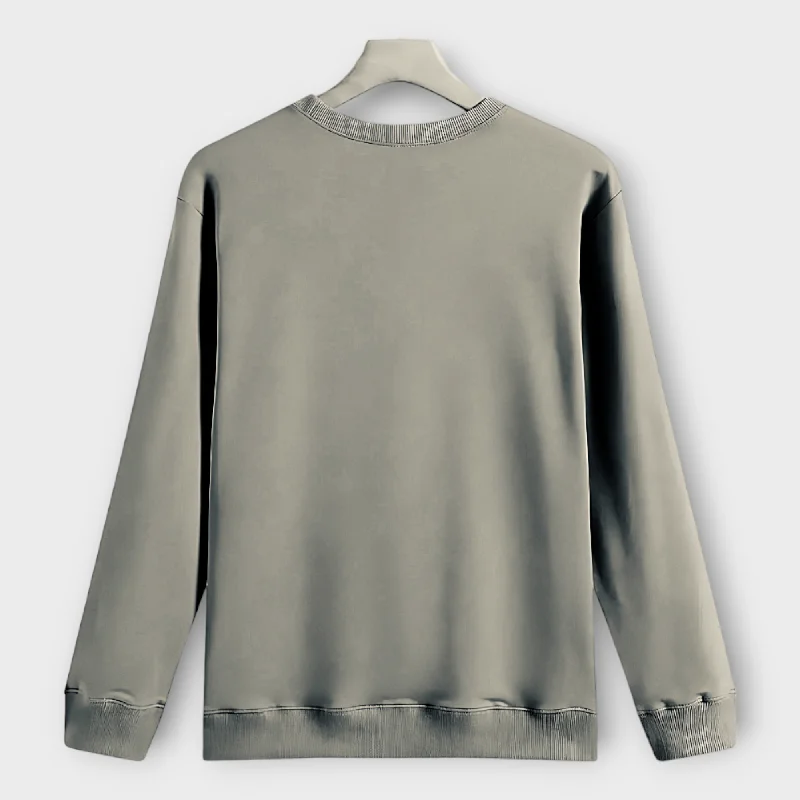 Price Fest trendy fitness sweatshirtWinter Gray Basic Sweatshirt