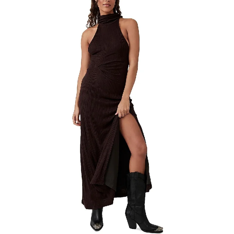 sleek midi dressFree People Womens   Knit Sleeveless Maxi Dress