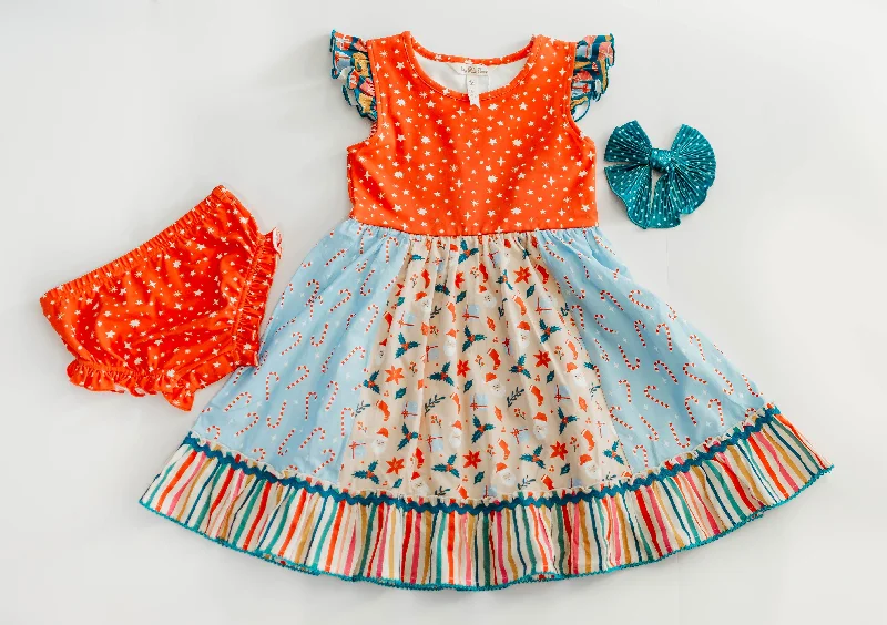 Crazy Savings casual dressTwinkleberry Noel Ruffle Dress