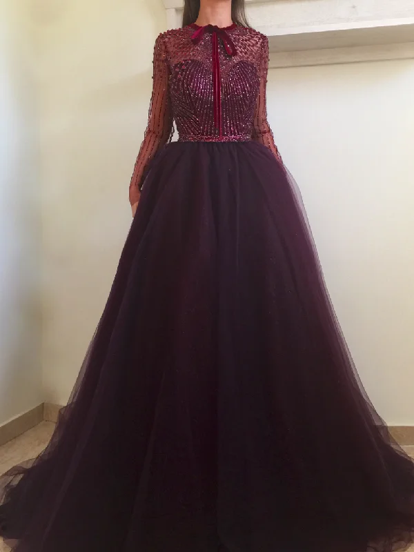Today’s Deal Long Sleeve Prom Dresses A-line Sparkly Beading Tulle Long Sexy Prom Dress JKL1211 Today’s Deal Long Sleeve Prom Dresses A-line Sparkly Beading Tulle Long Sexy Prom Dress JKL1211