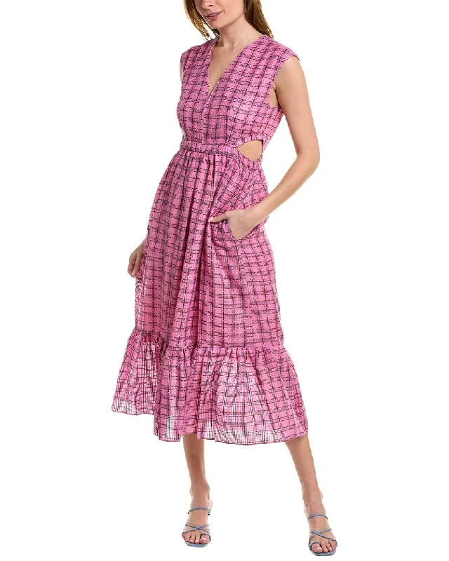 Special Buy layered dressMarie Oliver Simone Silk-Blend Midi Dress