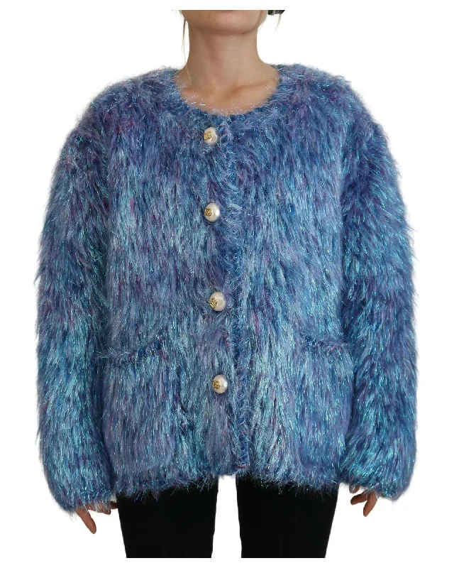 fashionable jacketDolce & Gabbana  Women's Faux Fur Cardigan