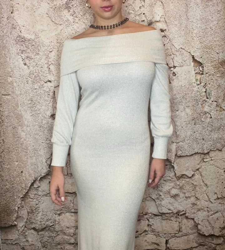 Factory Direct Sale wrap-around dressHoliday Dress in Silver