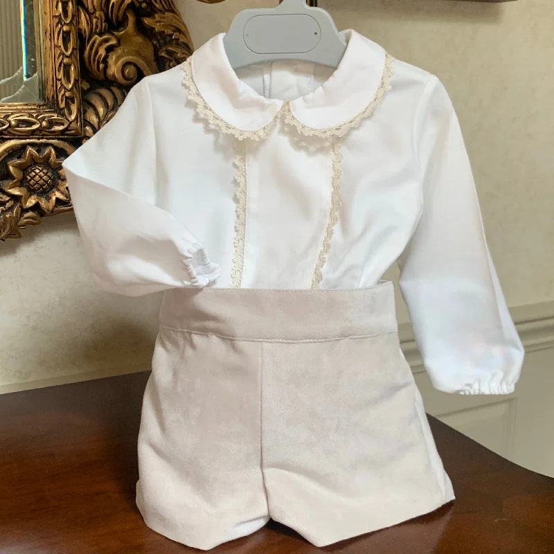New Deals sophisticated dressSonata Champagne Boys Set