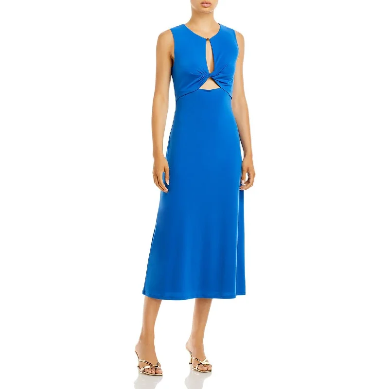 romantic dressBCBGMAXAZRIA Womens Cut-Out Long Midi Dress