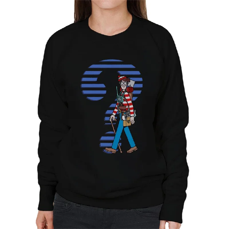 performance workout sweatshirtWhere's Wally Question Mark Women's Sweatshirt