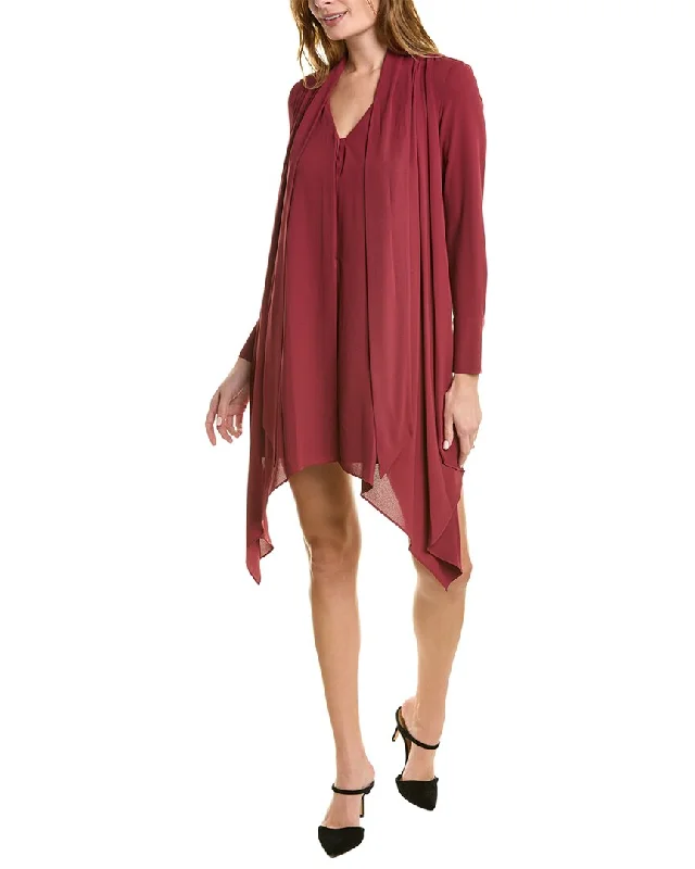 Buy More, Save More chic wrap dressBCBGMAXAZRIA Cape Sleeve Mini Dress