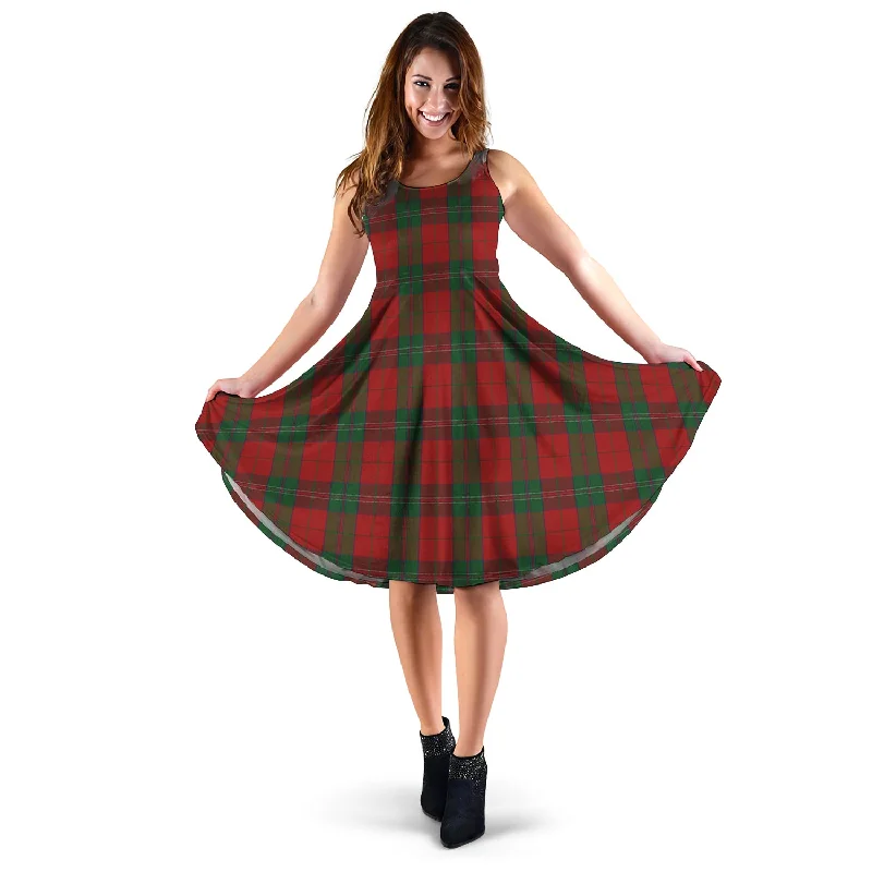 Price Fest Thomas of Wales Tartan Sleeveless Midi Womens Dress