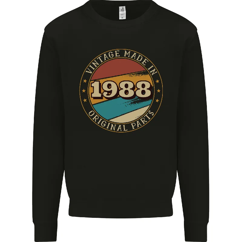 urban workout sweatshirt36th Birthday  Vintage Made In 1988 Mens Sweatshirt Jumper