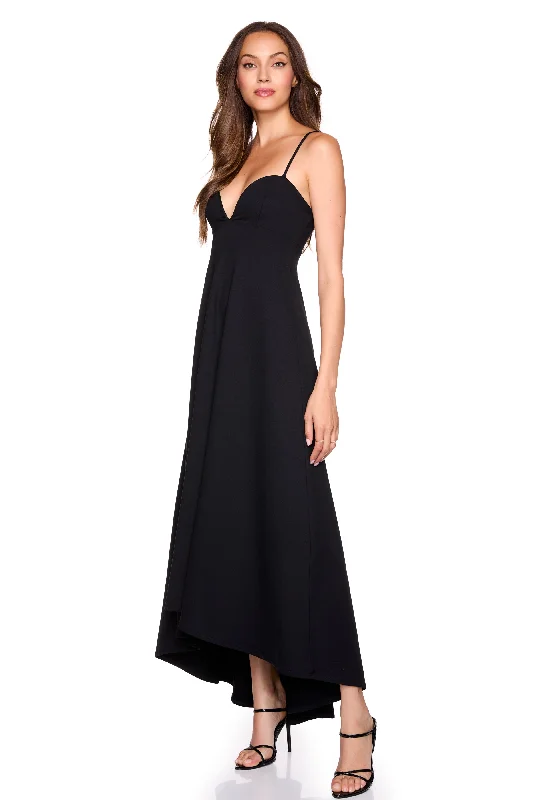 Early Access pleated dresssweetheart string high low dress