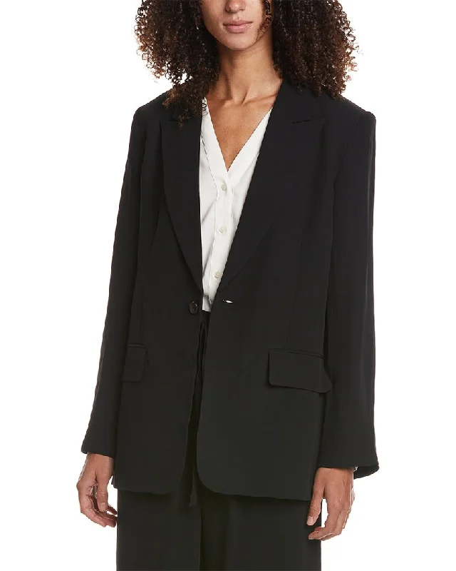 Steals and Deals stylish raincoatA.L.C. Satin Back Crepe Bishop Ii Jacket