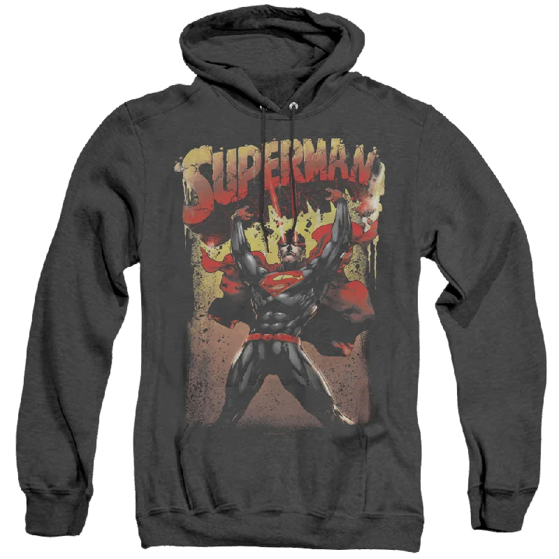 casual hoodie for fallSuperman Lift Up - Heather Pullover Hoodie