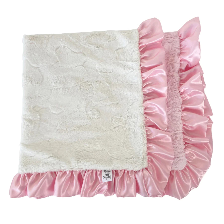 Best Bargains casual midi dressMinky Blanket in Pink/Ivory