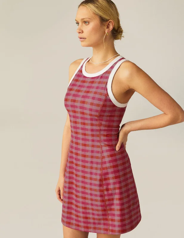 Deal Dash ruched dressPink Gingham SoftMark Outlines Dress