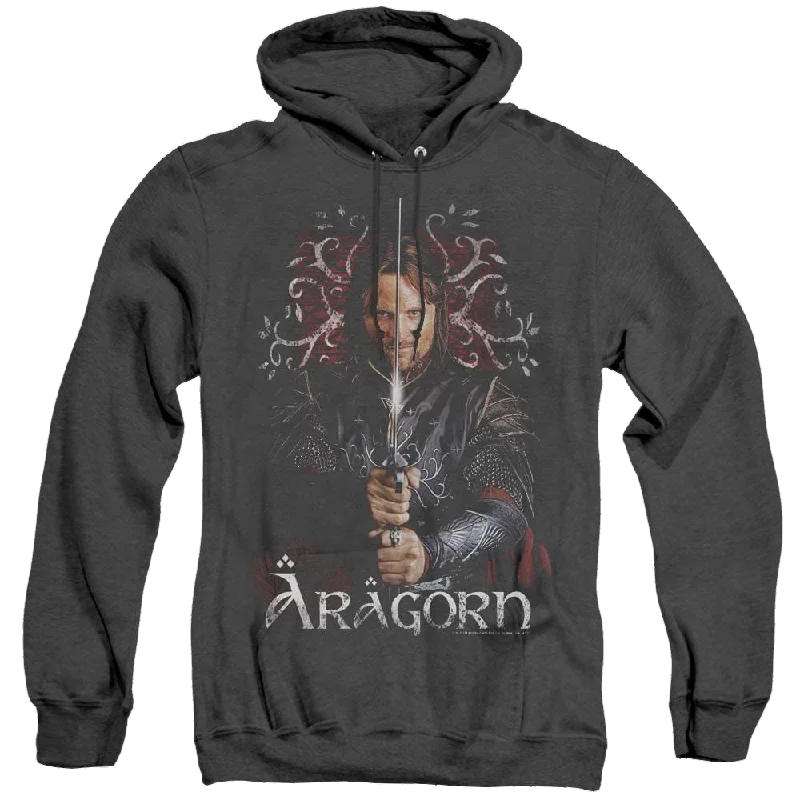 trendy hooded sweatshirtLord Of The Rings Trilogy, The Aragorn - Heather Pullover Hoodie