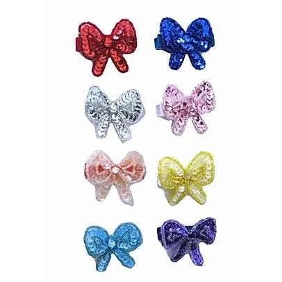 Exclusive Access fitted dressSmall Sequin Bow Clip