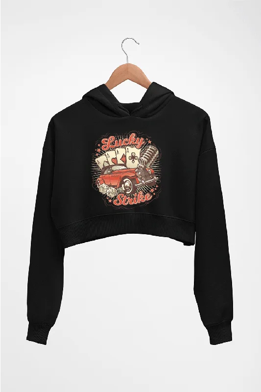 Clearance Items modern athletic hoodiePoker Crop HOODIE FOR WOMEN