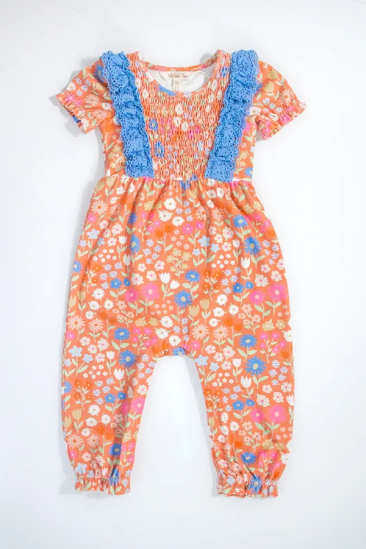 Flash Sale backless dressPlayful Poppies Romper