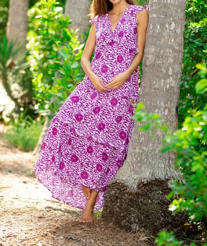 floral dressKassandra Maxi In Violet