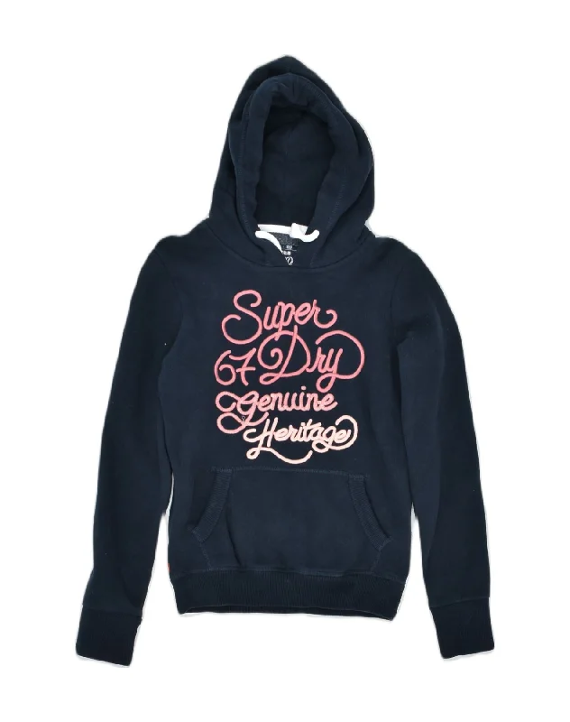 Instant Discount minimalist hooded sweatshirtSUPERDRY Womens Graphic Hoodie Jumper UK 8 Small Navy Blue Cotton Instant Discount minimalist hooded sweatshirtSUPERDRY Womens Graphic Hoodie Jumper UK 8 Small Navy Blue Cotton